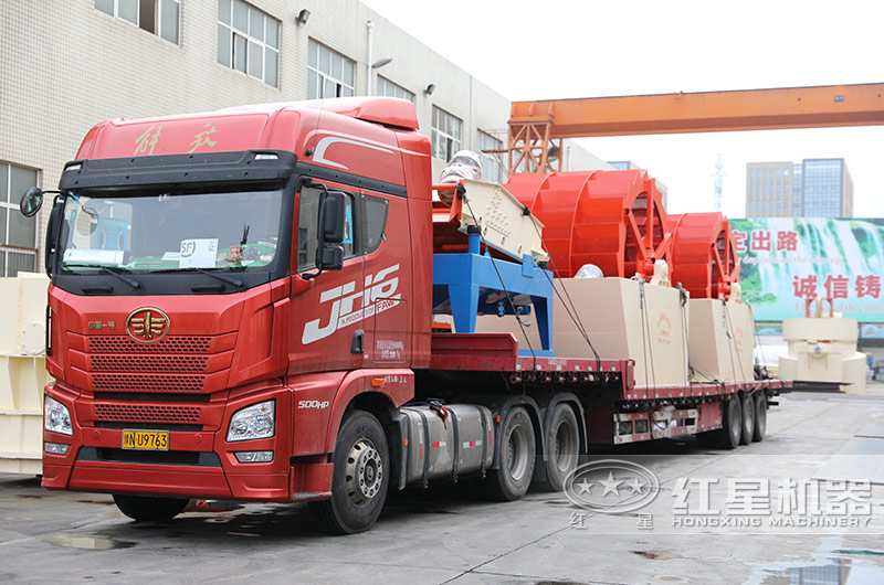 紅星機器輪式洗砂機發(fā)貨 紅星機器輪式洗砂機發(fā)貨