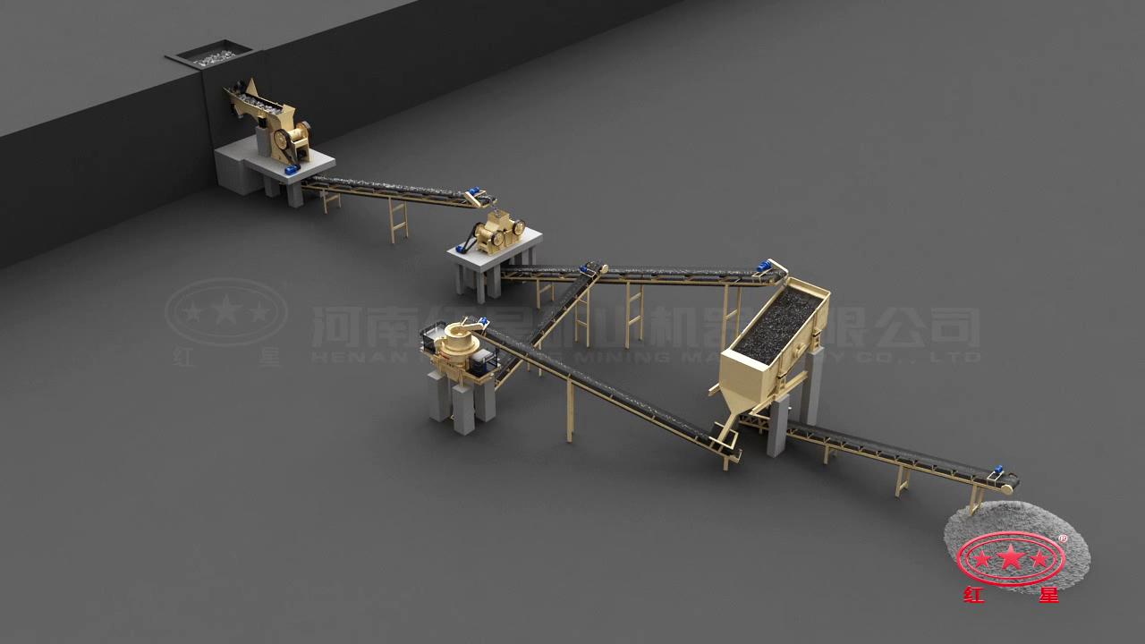 先粗、中細(xì)碎后再制砂