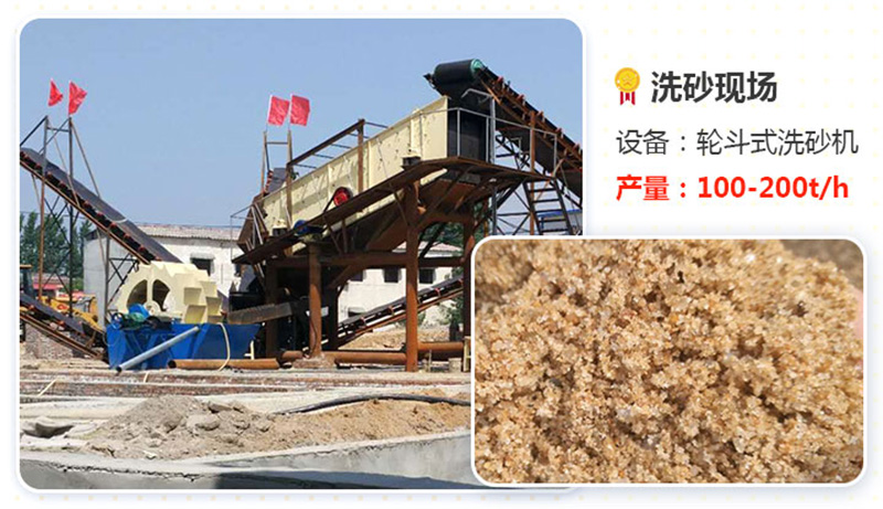 輪式洗砂機(jī)產(chǎn)量高、效果好